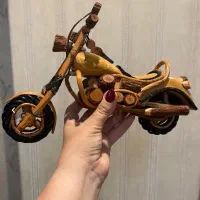 ماکت چوبی موتور دو سایز ،دکوری و مناسب برای هدیه د