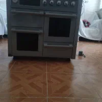 اجاق گاز طرح فر  صفحه شیشه ای  مارک تکنو
