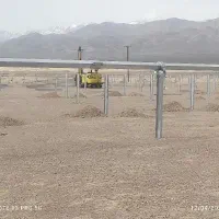 پایه کوب نیروگاه خورشیدی