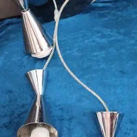 لوستر استیل سقفی ۳ شاخه