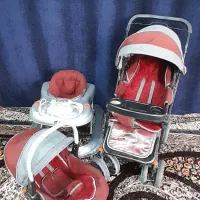 سرویس کالسکه نوزاد به همراه تاب شورتی
