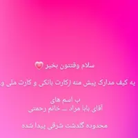 کیف مدارک پیدا شده
