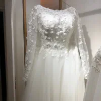 لباس عروس  مدل اروپایی دانتل فرانسه دوخت مزون