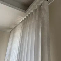 پرده حریر لمه دار ترک