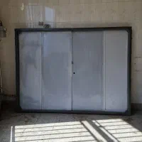 درب آهنی حیاط فوق سنگین 2 در 2/70 کاملا سالم