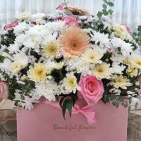 سبد گل طبیعی زیبا و تازه