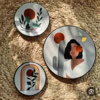 ست دیوارکوب سفالی