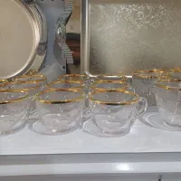 استکان لب طلا و ساده