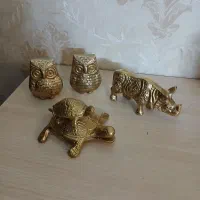 مجسمه قفس برنجی برنزی کلکسیون ظروف آشپزخانه