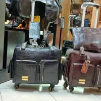 کیف زنانه وست چرمی وچمدان خلبانی چرم طبیعی