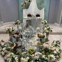 اجاره سفره عقددیزاین سفره عقدگل ارایی دکوربله برون