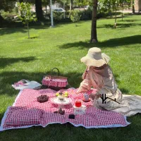 ست پیکنیک زیراندازمسافرتی سبدحصیری