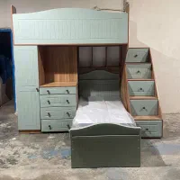 تخت دوطبقه پله منبری