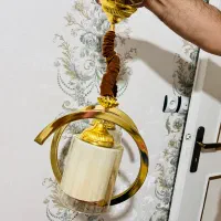 لوستر|لوستر و چراغ آویز|قم, امامزاده ابراهیم|دیوار