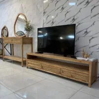 میز tv پینترستی چوبی فلزی