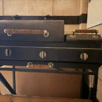 باربیکیو گازی ایستاده کاملاً سالم و کم‌استفاده