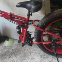 دوچرخه تاشو ساحلی 26 لاستیک پهن در حد نو