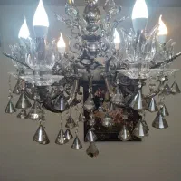 لوستر۶شاخه برنجی