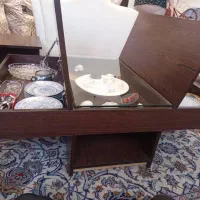 میز جلو مبلی باکس دار با میز عسلی
