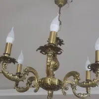 لوستر ۵ شاخه برونز