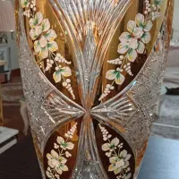 گلدان کریستال  طلا کوپ