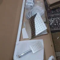 دوش درجه یک سری اولی تمام استیل شلنگ اب گرمکن بلند