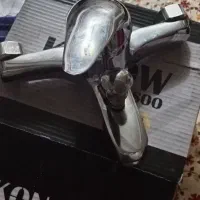 شیر مخلوط حمام با لوله دوش