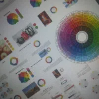 پوستر حرفه‌ای چرخه رنگ +چاپی سایز ۵۰ در ۷۰
