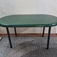 میز غذاخوری ۶ نفره پایه فلزی سالم