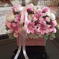دسته گل باکس گل خواستگاری