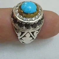 انگشترهای فیروزه پاک نیشابوری رکاب چزگی کلکسیونی