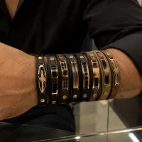 دستبند طلا مردانه