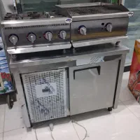 سرخ کن نواکبندگاز چهار شعله مسواکی  باسبد