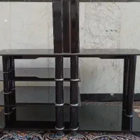 میز تلویزیون شیشه ای مشکی