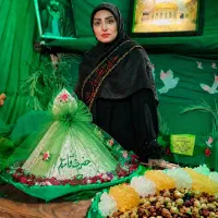 طراحی و تزیین سینی حضرت قاسم در پاکدشت