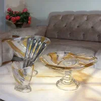 سرویس کریستال ژاپنی طلایی