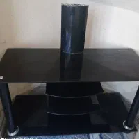 زیرتلوزیون شیشه ی مشکی