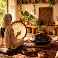 آموزش دف و هنگ‌درام مدرس خانم