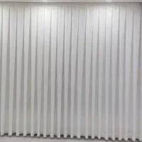 پرده حریر ساده همراه با زیر پرده