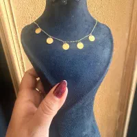 گردنبند سکه ای لیزری سبک
