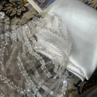 پارچه کار شده به همراه آستری