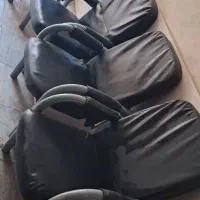صندلی چرم اداری و میز چوبی چوب گردو قیمت ارزان