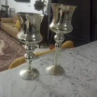 دوعدد شمعدونی  در دوسایز