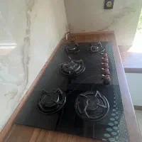 گازه ۵ شعله شیشه رو میزی