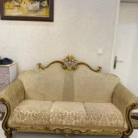 مبل ۹نفره نیم استیل درحد نو