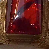 انگشتر لعل قرمز کهنه