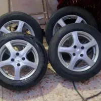 4 عدد رینگ سایز15 و لاستیک