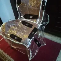 12 عدد روکش صندلی ناهارخوری ژله ای نو پشت زیپ دار