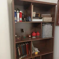 کتابخانه mdf گردویی