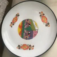 سینی قدیمی طرح دار